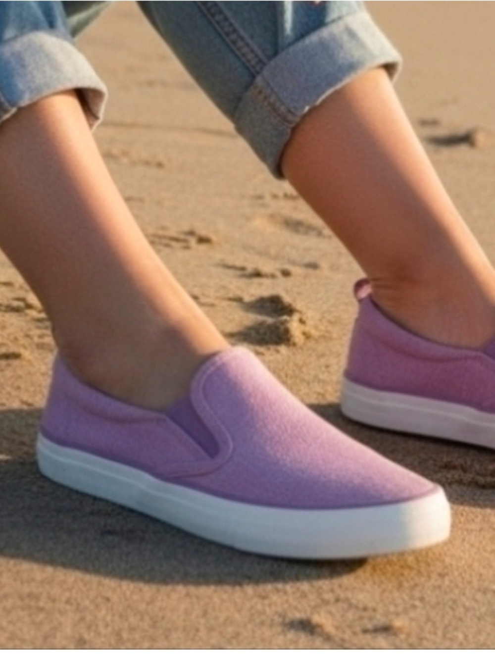 9.5 SPERRY Women's Slip-On Woven linen-textured cloth Canvas Sneakers topsiders